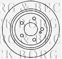 BORG & BECK bbd4353 -  Диск тормозной вентилируемый
